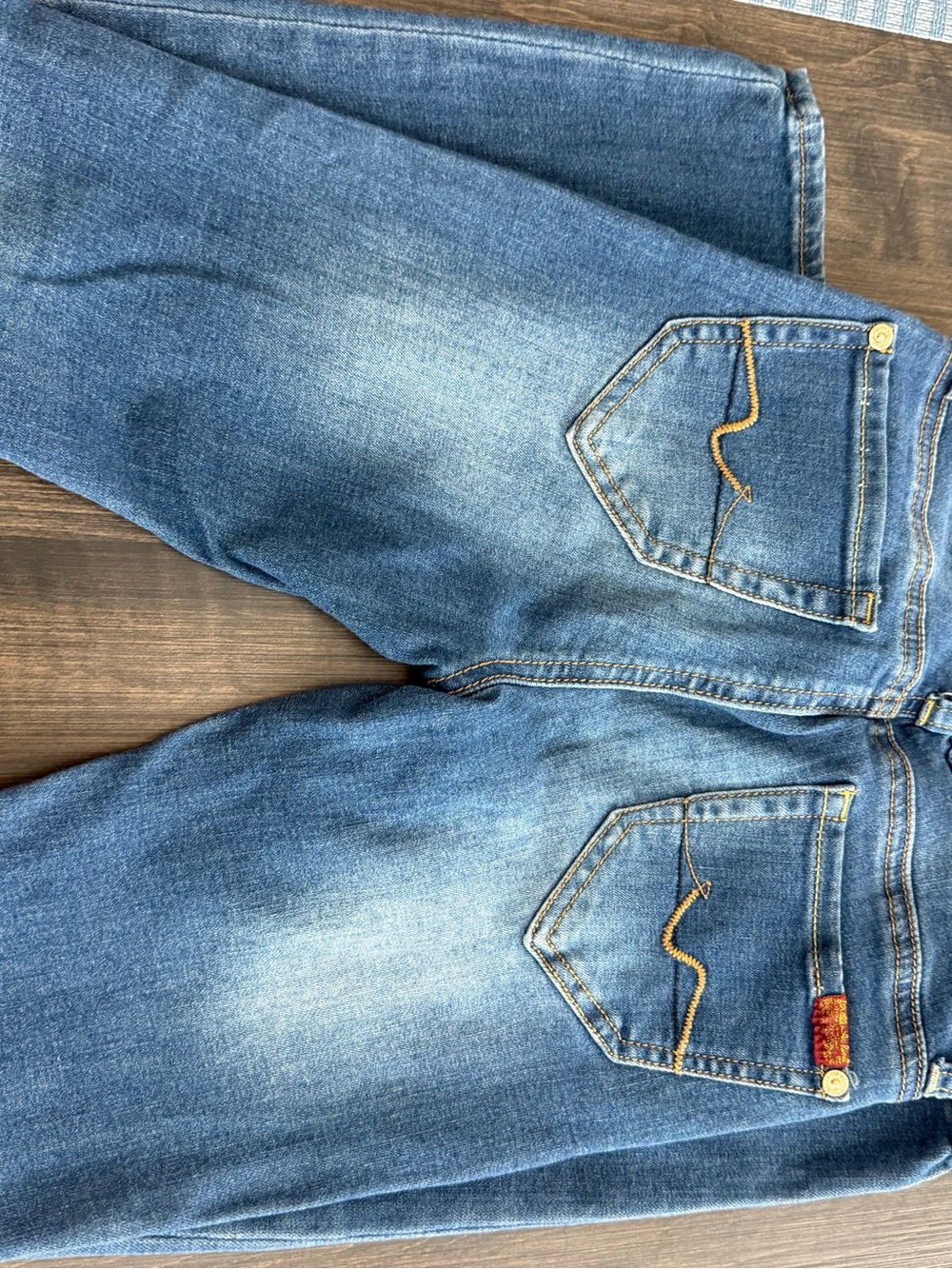 7 For All Mankind Kids Blue Washed Jeans - Picture 3 of 4